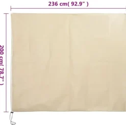 The Living Store Fiberdukar med blixtlås 4 st 70 g/m² 2,36x2 m - Tillbehör för trädgårdsskötsel