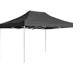 The Living Store Hopfällbart partytält aluminium 4,5x3 m antracit - Partytält & paviljoner