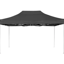 The Living Store Hopfällbart partytält aluminium 4,5x3 m antracit - Partytält & paviljoner