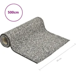 The Living Store Kantmatta grå 500x60 cm - Tillbehör till fontäner & dammar