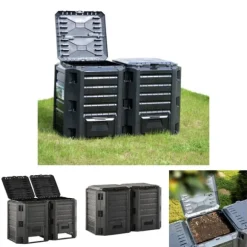 The Living Store Kompostlåda svart 800 L - Komposterare