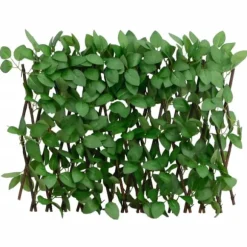 The Living Store Konstväxt murgröna spaljé expanderbar grön 180x30 cm - Staket