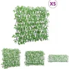 The Living Store Konstväxt murgröna spaljé expanderbar 5 st grön 180x65 cm - Staket