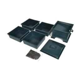 The Living Store Maskkompost 4 brickor 42x42x60 cm - Tillbehör för trädgårdsskötsel