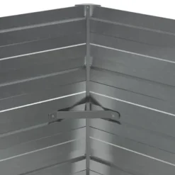 The Living Store Odlingslåda upphöjd galvaniserat stål 129x45 cm silver - Krukor & odlingslådor