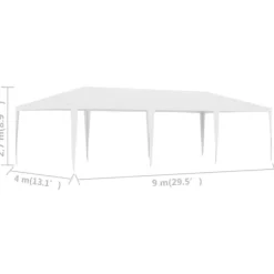 The Living Store Partytält 4x9 m vit - Partytält & paviljoner