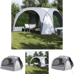 The Living Store Partytält vit och grå vattentät - Tält