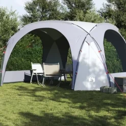 The Living Store Partytält vit och grå vattentät - Tält