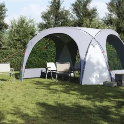 The Living Store Partytält vit och grå vattentät - Tält