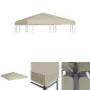 The Living Store Paviljongtak 310 g/m² 3x3 m beige - Tak till partytält & lusthus