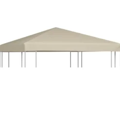 The Living Store Paviljongtak 310 g/m² 3x3 m beige - Tak till partytält & lusthus