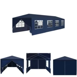 The Living Store Paviljong 3x12 m blå - Partytält & paviljoner