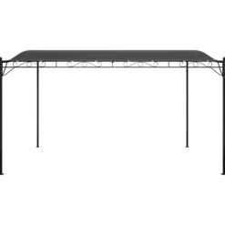 The Living Store Paviljong antracit 4x3 m 180 g/m² tyg och stål - Partytält & paviljoner