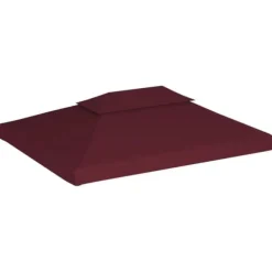 The Living Store Paviljongtak med ventilering 310 g/m² 4x3 m vinröd - Tak till partytält & lusthus