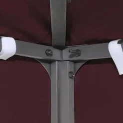 The Living Store Paviljongtak med ventilering 310 g/m² 4x3 m vinröd - Tak till partytält & lusthus