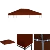 The Living Store Paviljongtak 310 g/m² 3x4 m terrakotta - Tak till partytält & lusthus