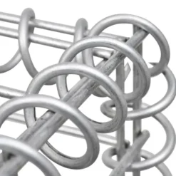 The Living Store Planteringsgabion upphöjd galvaniserat stål 540x90x100 cm - Krukor & odlingslådor