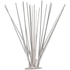 The Living Store 5-raders fågelpiggar i rostfritt stål 20 st 10 m - Djuravvisande medel