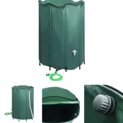 The Living Store Regntunna hopfällbar med kran 1350 L - Bevattning