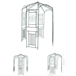 The Living Store Rosenbåge 250 cm mörkgrön - Bersåer, spaljéer & pergolor