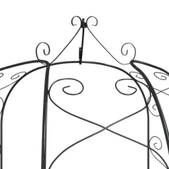 The Living Store Rosenbåge svart Ø180x255 cm stål - Bersåer, spaljéer & pergolor