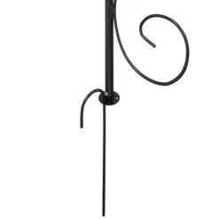 The Living Store Rosenbåge svart Ø180x255 cm stål - Bersåer, spaljéer & pergolor