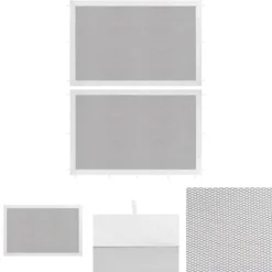 The Living Store Sidoväggar för partytält 2 st vit och svart mesh - Partytält & paviljoner