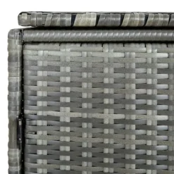 The Living Store Skjul för 2 soptunnor konstrotting antracit 148x77x111 cm - Förråd & Redskapsbodar