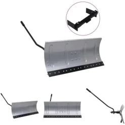 The Living Store Snöblad till gräsklippare med adapter 100 cm - Snöskyfflar