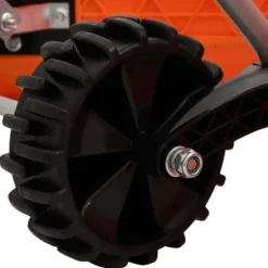 The Living Store Snöplog med förlängningsbart handtag orange stål - Snöskyfflar