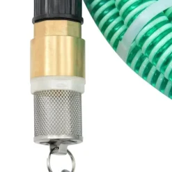 The Living Store Sugslang med kopplingar mässing grön 1,1