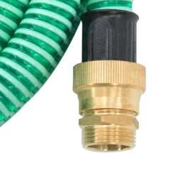 The Living Store Sugslang med kopplingar mässing grön 1,1