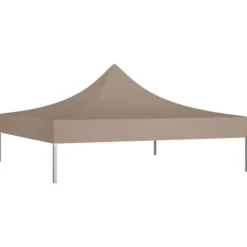 The Living Store Tak till partytält 3x3 m taupe 270 g/m² - Tak till partytält & lusthus