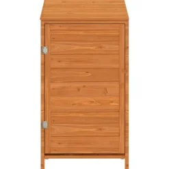 The Living Store Trädgårdsbod brun 55x52x112 cm massivt granträ - Förråd & Redskapsbodar