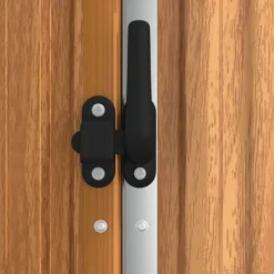 The Living Store Trädgårdsskjul brun 225x89x161 cm galvaniserat stål - Förråd & Redskapsbodar