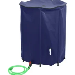 The Living Store Vattentank med kran vikbar 1350 L PVC - Bevattning