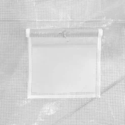 The Living Store Växthus med stålram vit 12 m² 4x3x2 m - Växthus