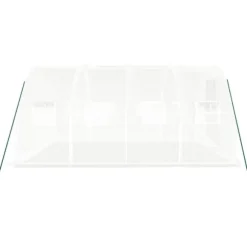 The Living Store Växthus med stålram vit 12 m² 4x3x2 m - Växthus