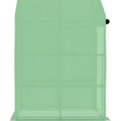 The Living Store Växthus med hyllor stål 143x143x195 cm - Växthus