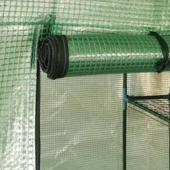 The Living Store Växthus med hyllor stål 143x143x195 cm - Växthus