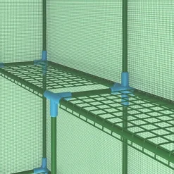 The Living Store Växthus med hyllor stål 143x143x195 cm - Växthus