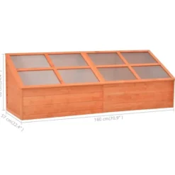 The Living Store Växthus trä 180x57x62 cm - Växthus