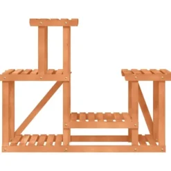 The Living Store Växtställ 90x25x73,5 cm massivt granträ - Växtställ