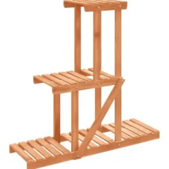 The Living Store Växtställ 81x25x75,5 cm massivt granträ - Växtställ