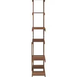 The Living Store Växtställ 75x25x140,5 cm massivt granträ - Växtställ