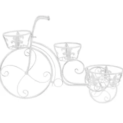 The Living Store Växtställ cykel vintage stil metall - Växtställ