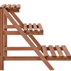 The Living Store Växtställ 3 nivåer cedarträ 48x45x40 cm - Växtställ