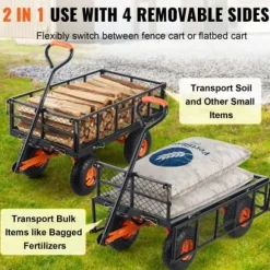 Tippvagn, 69.7x49.5x50 cm, Metall