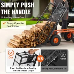 Tippvagn, 69.7x49.5x50 cm, Metall