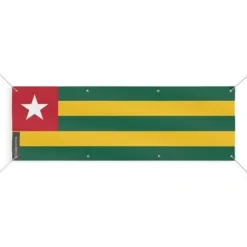 Togo Flag Banner 8 öljetter 60x180 cm